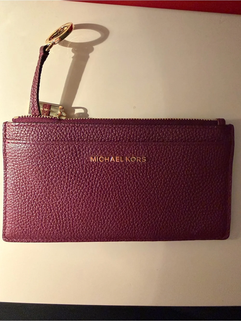 Michael Kors Plum Wallet with Keychain